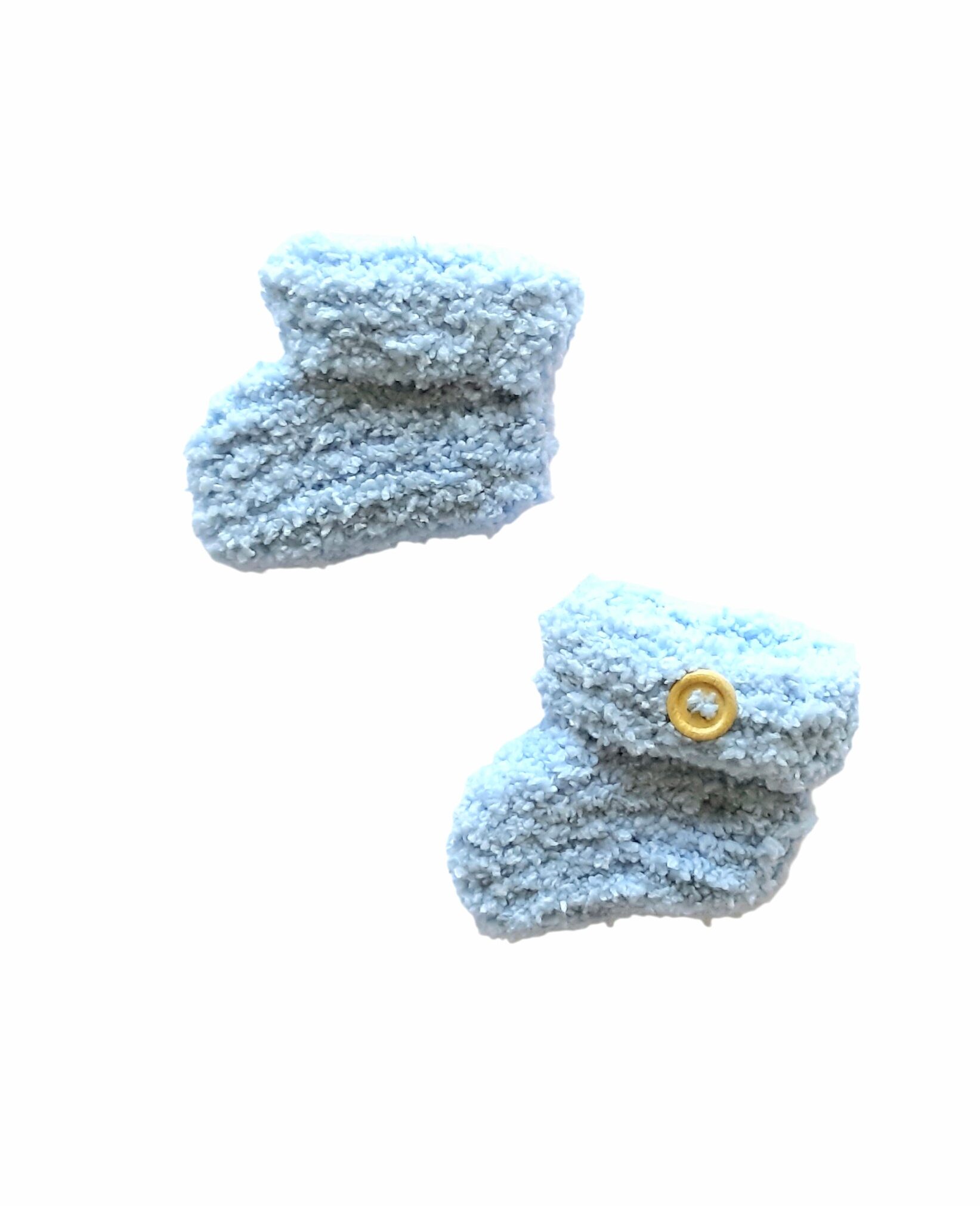 booties lichtblauw maat 0