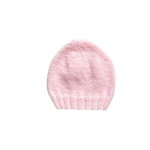 babymutsje acryl lichtroze