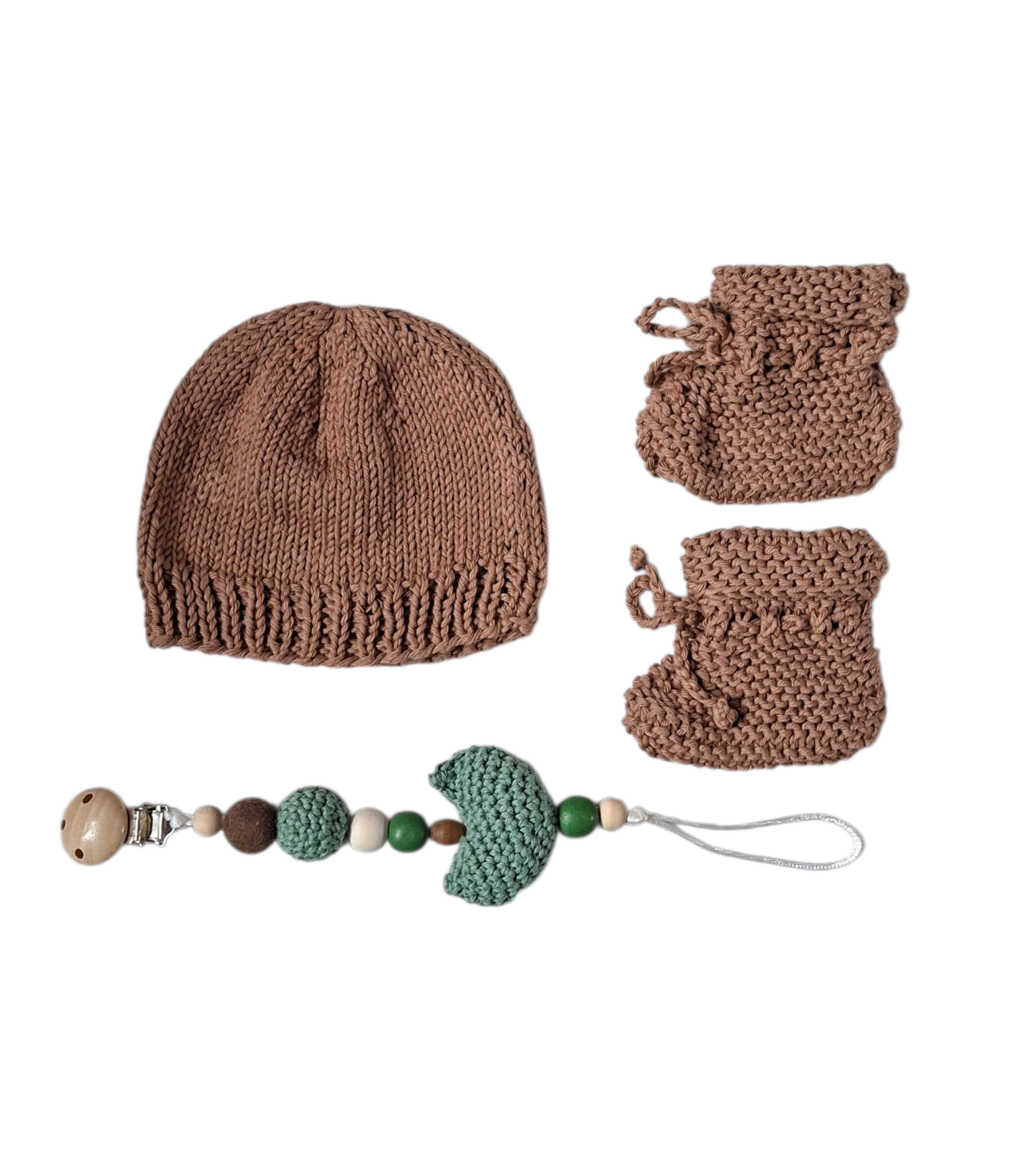 kraamkadoset bruin-groen