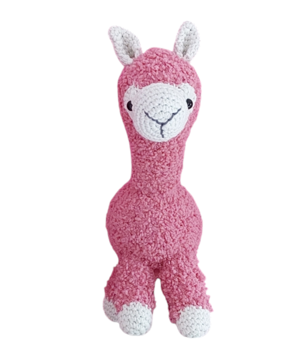 Donkerroze alpaca