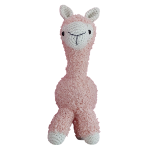 Lichtroze alpaca