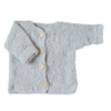 Lichtgrijs teddy babyvestje