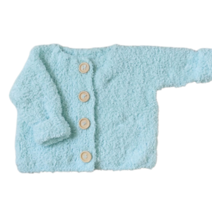 Mintgroen teddy babyvestje