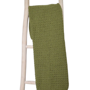 Olijfgroen babydekentje