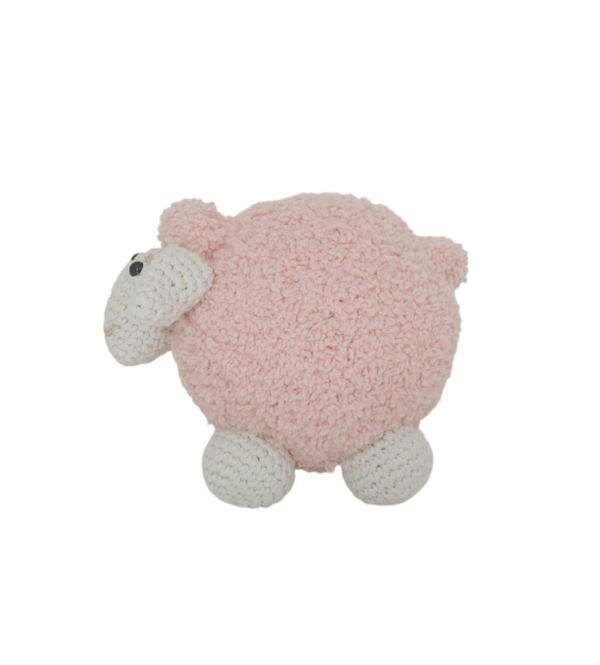 Roze schaapje zijkant