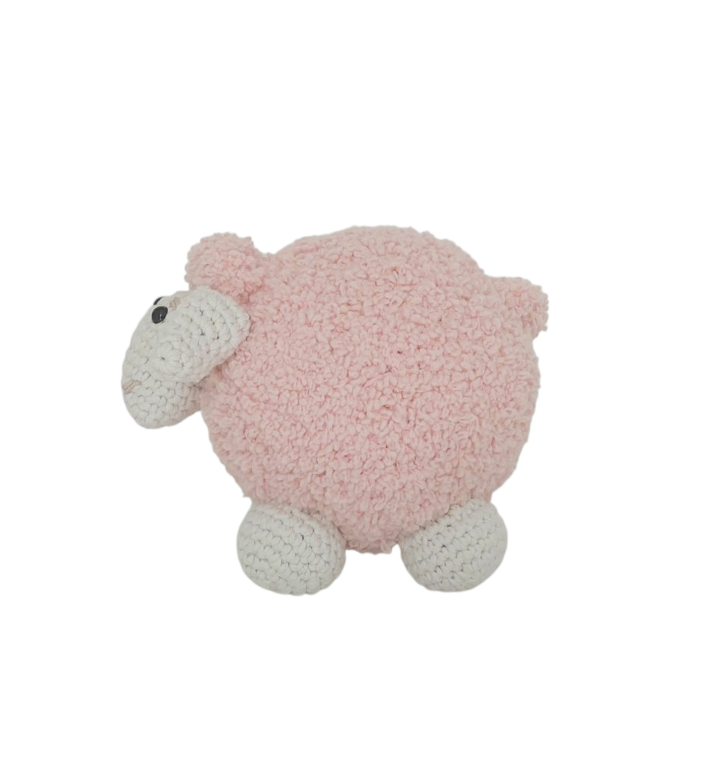 Roze schaapje zijkant
