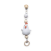 Wagenhanger met een witte kip