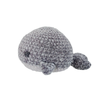 Donkergrijze snuggle walvis