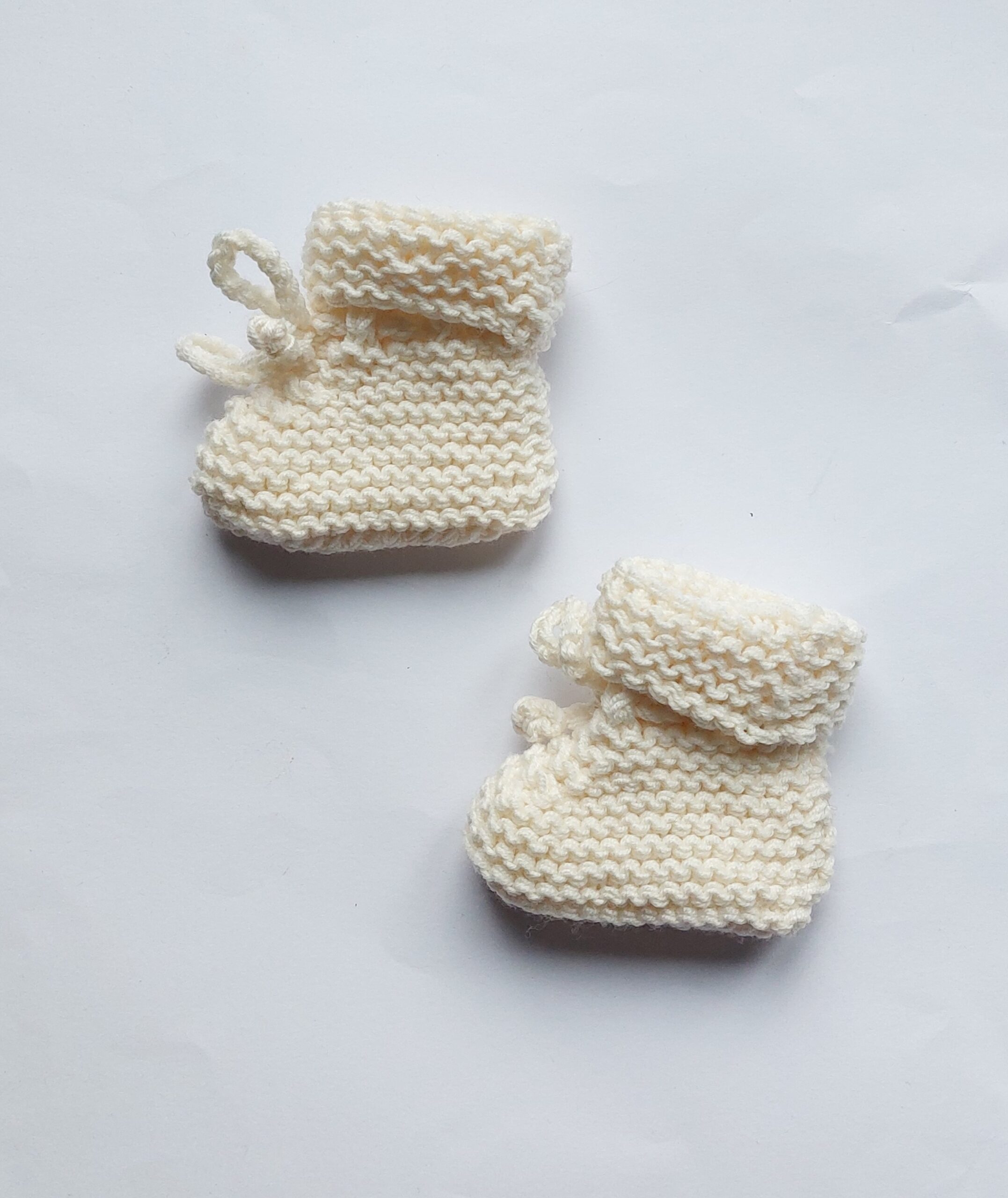 Babyslofjes van merinowol met koordje - Afbeelding 2