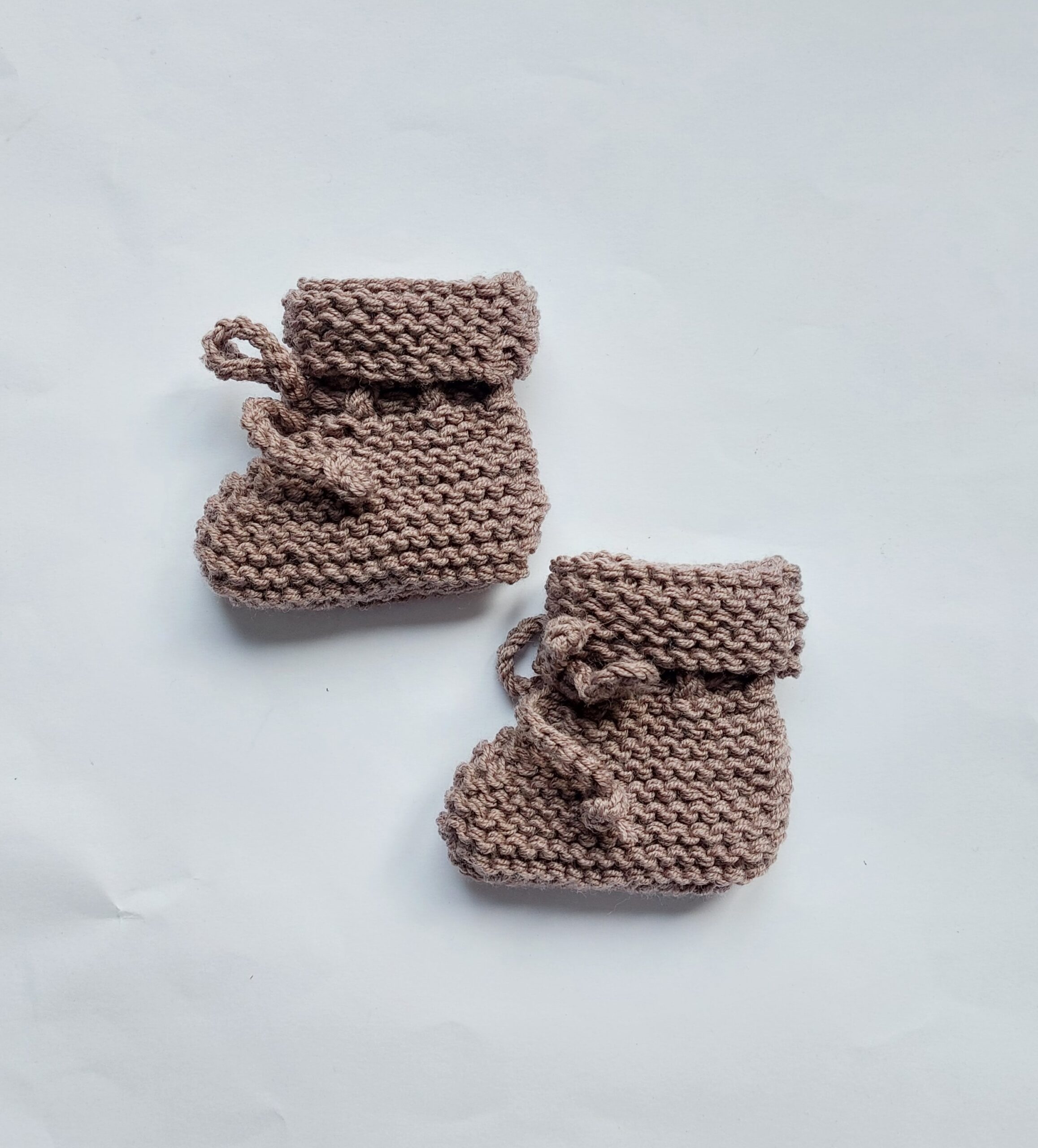 Babyslofjes van merinowol met koordje - Afbeelding 4