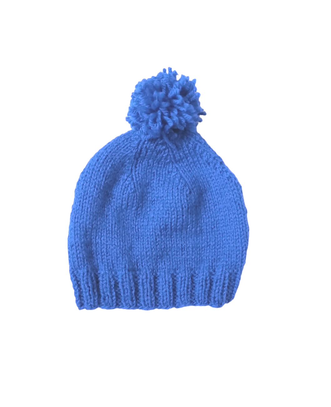 Gebreid vintage babymutsje met pompon (maat 1) - Afbeelding 3