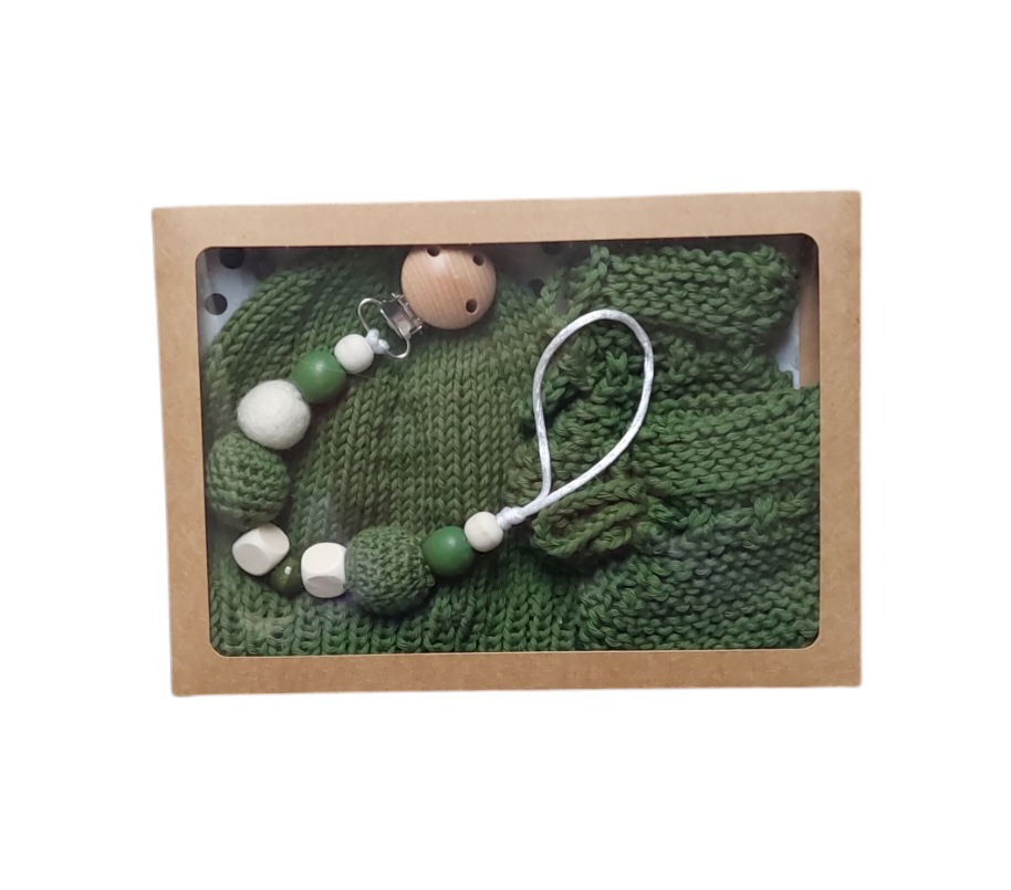 Groen kraamcadeauset