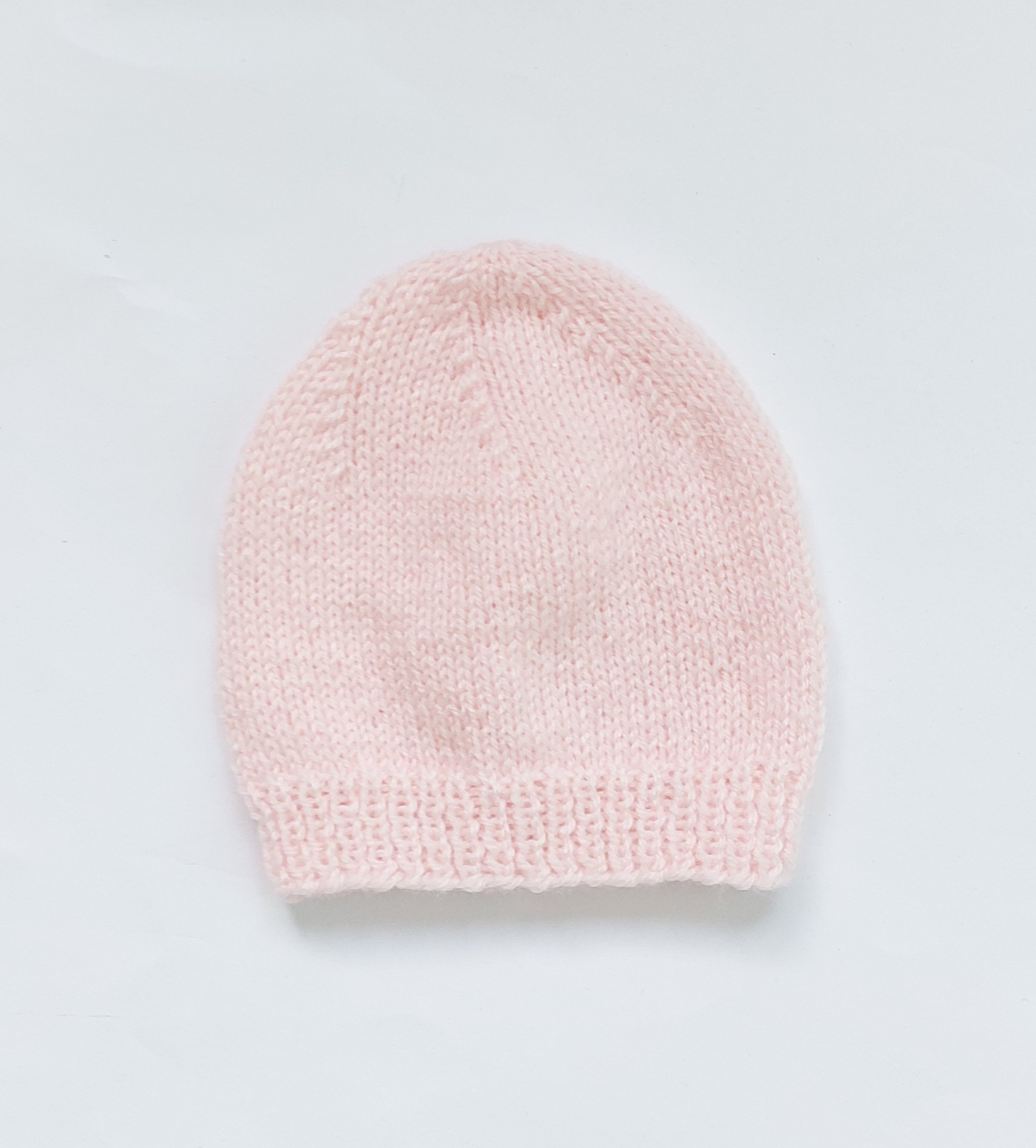 Gebreide vintage babymutsje (maat 2) - Afbeelding 7