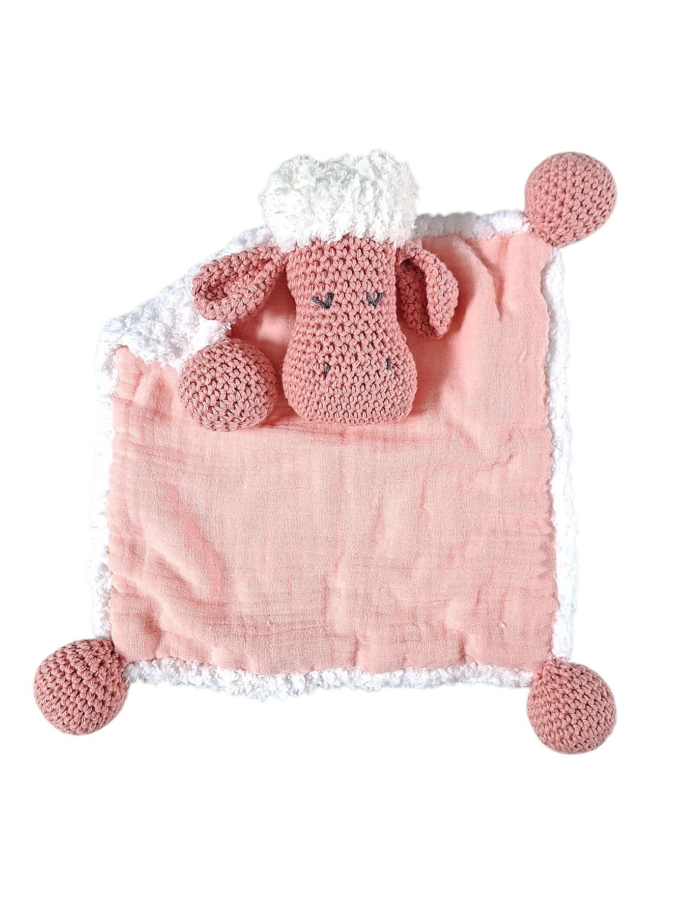 knuffeldoekje schaapje roze