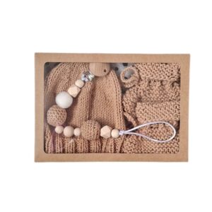 kraamcadeauxset donkerbeige
