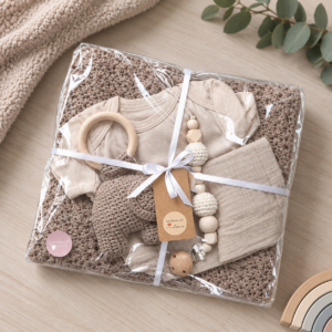 Luxe kraamcadeauset beige