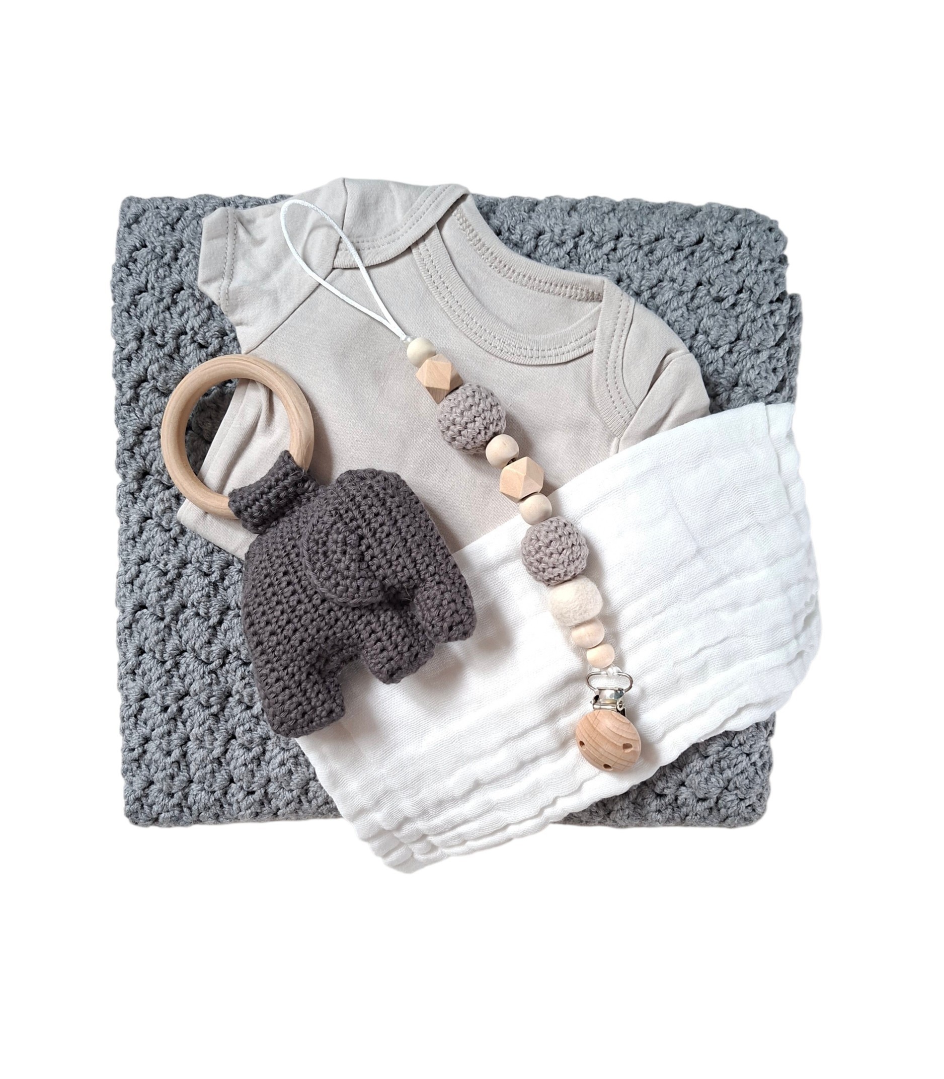 luxe kraamcadeauset grijs