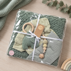 Luxe kraamcadeauset groen